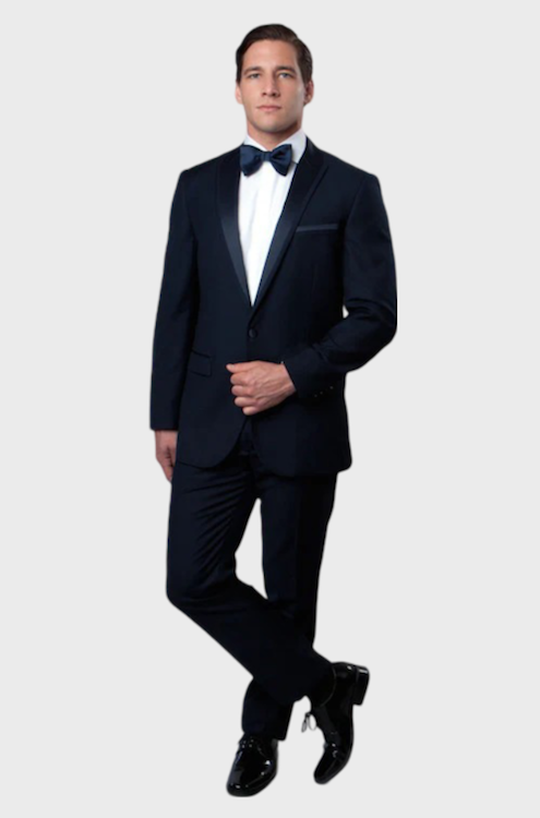 Navy Prom Slim Fit Tuxedo