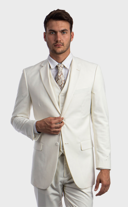 Off white suit designs best sale