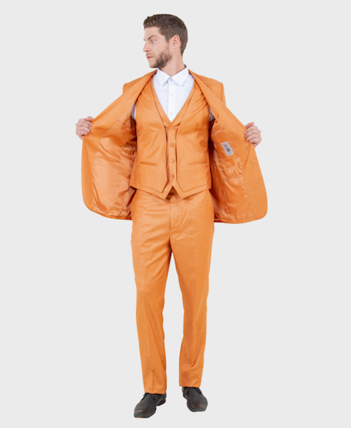 mens orange suit