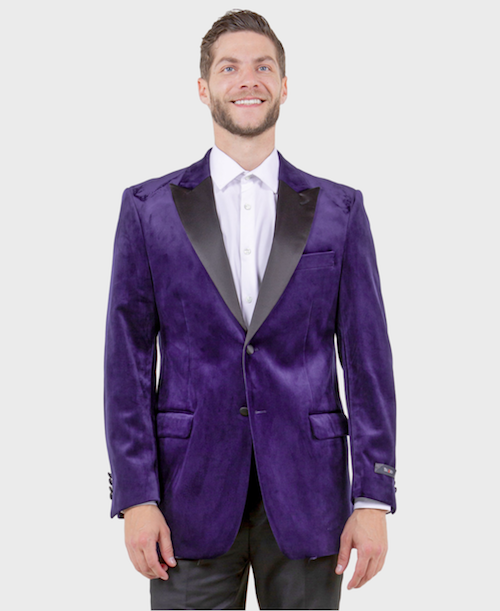 mens purple blazer