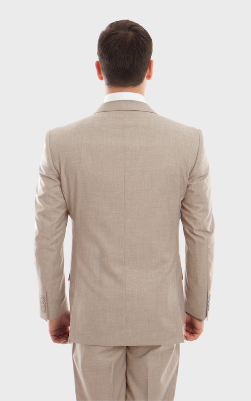 Tan Wool Modern Fit 3 Piece Suit