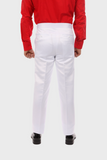 White Shiny Tuxedo Pants
