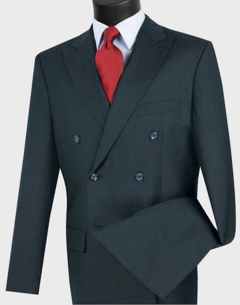 Navy Double Breasted Suit