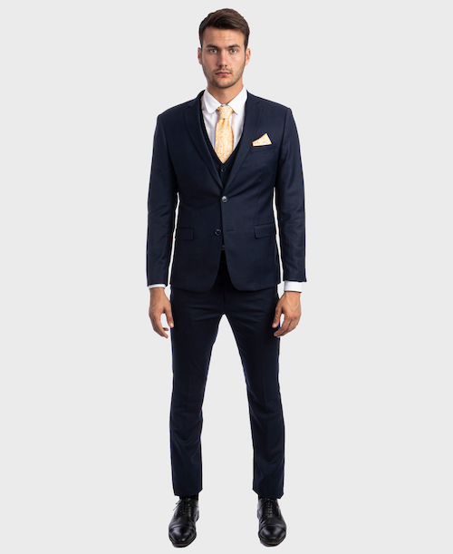 Navy super skinny suit hotsell