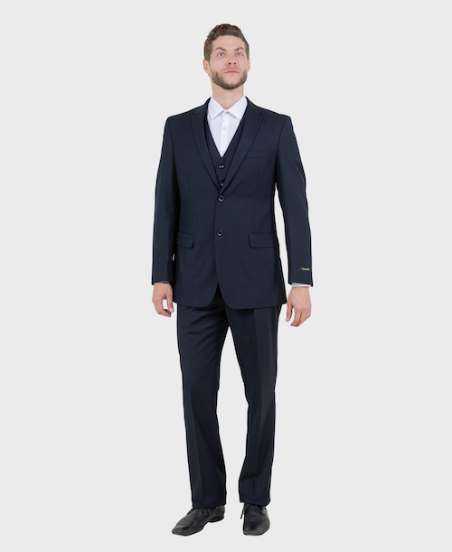 Navy Modern Fit 3-Piece Suit