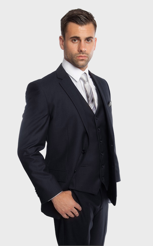 Navy Modern Fit 3-Piece Suit