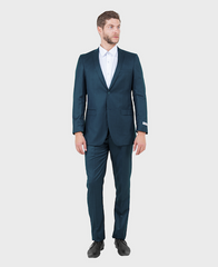 Navy Slim Fit Sharkskin Suit