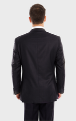 Navy One Button Men's Slim Fit Suit