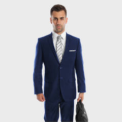 Two Button Navy Slim Fit Suit