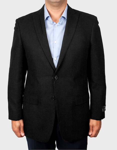 Navy 100% Wool Tweed Sport Coat
