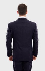 Navy Wool Twill Modern Fit Suit