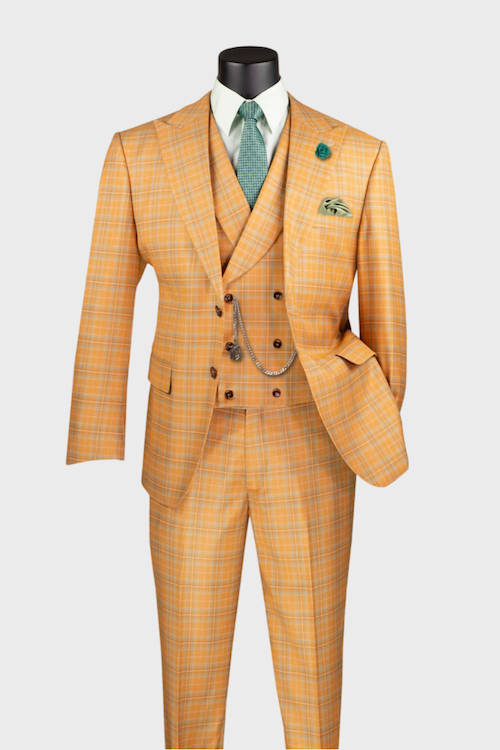 orange prom suit