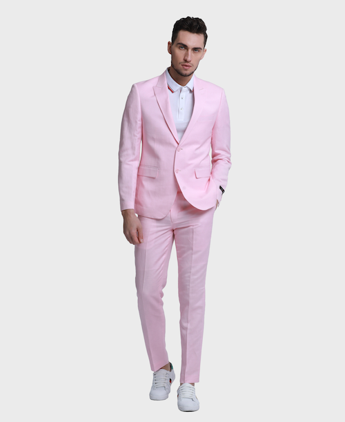 pink homecoming suit