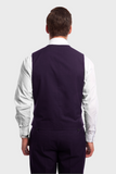 Purple 3 Piece Peak Lapel Suit