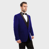Purple Shawl Lapel 3 Piece Slim Fit Tuxedo