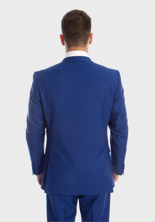 Two Button Royal Blue Slim Fit Suit