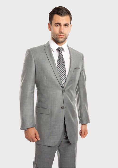 Shark Grey Slim Fit Sharkskin Suit