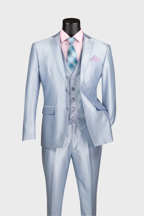 sky blue 3 piece suit 