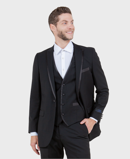 slim fit black tuxedo