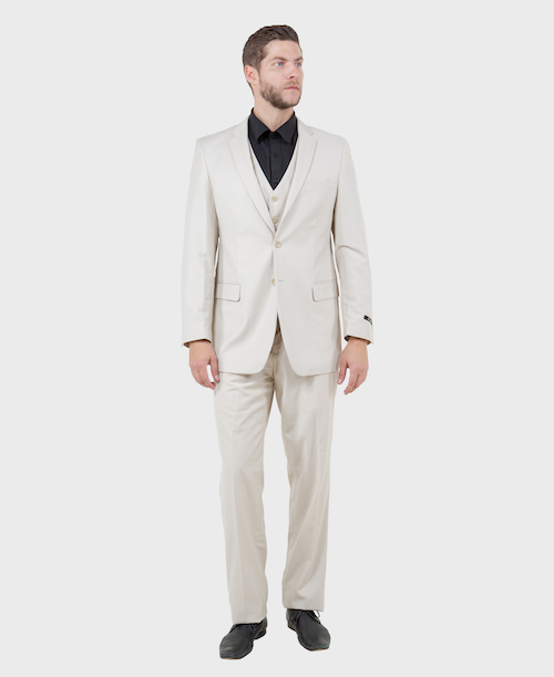 Tan Modern Fit 3-Piece Suit