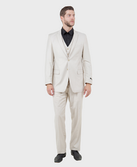 Tan Modern Fit 3-Piece Suit