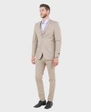 Tan Stretch 3 Piece Suit