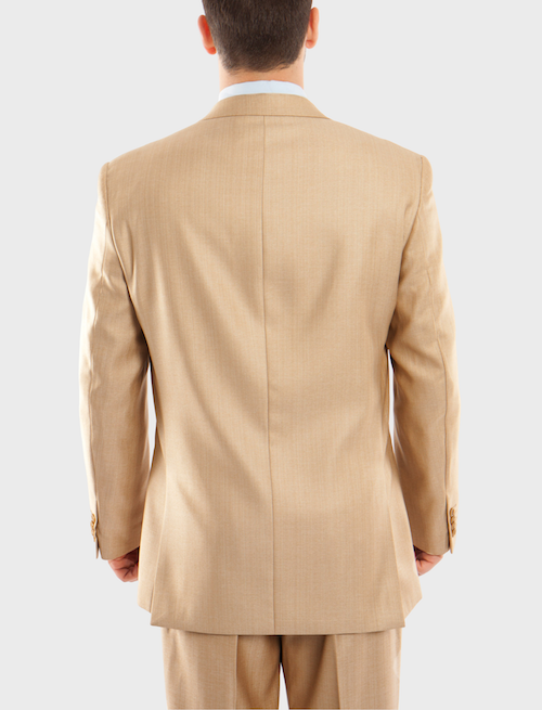 Wheat Sharkskin Modern Fit 3-Piece Suit