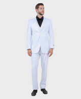 White 3 Piece Slim Fit Vested Suit