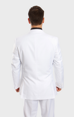 White One Button Slim Fit Suit