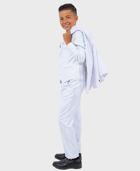 White Boys Slim Fit Suit