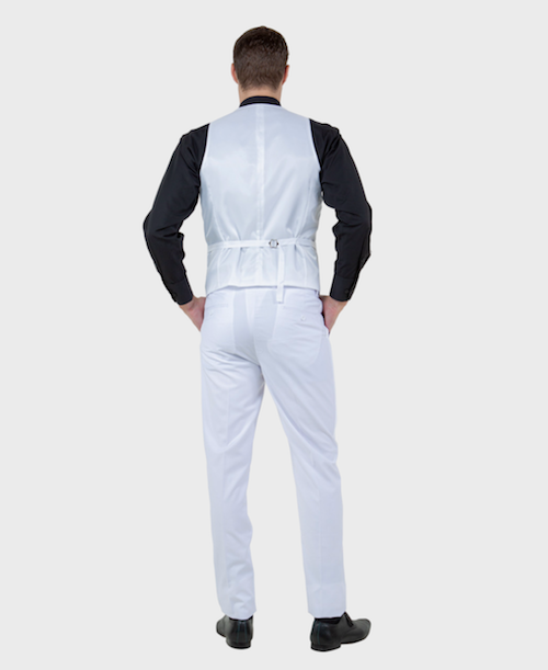 White 3 Piece Vested Slim Fit Tuxedo