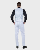 White 3 Piece Vested Slim Fit Tuxedo