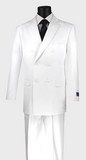 White Double Breasted Suit