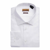 Twill White Cotton French Cuff Dress Shirt