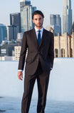 Black Wool Twill Modern Fit Suit