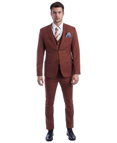 Light Brown Ultra Slim Fit 3-Piece Prom Suit