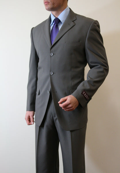 Grey Formal 3 Button Modern Fit Suit