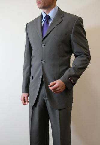 Grey Formal 3 Button Modern Fit Suit