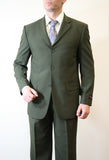 Dark Olive Green Formal 3 Button Modern Fit Suit