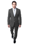 Two Button Grey Slim Fit Suit