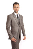 Grey Sharkskin Modern Fit 3-Piece Suit