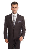 Charcoal 2 Button Twill Modern Fit Suit