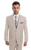 Tan 2 Button Twill Modern Fit Suit