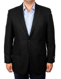 Black 100% Wool Slim Fit Tweed Sport Coat