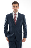 Indigo Blue Wool Twill Modern Fit Suit