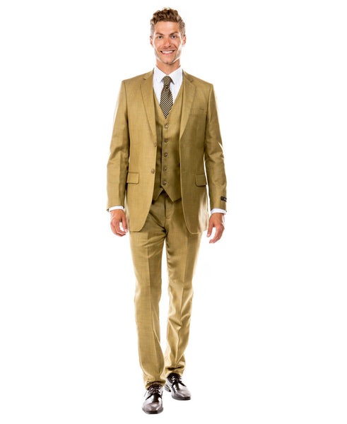 Oatmeal 3 Piece Hybrid Fit Suit