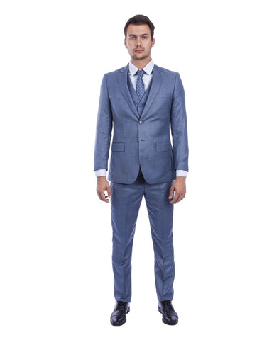 Ocean Blue 3 Piece Hybrid Fit Suit