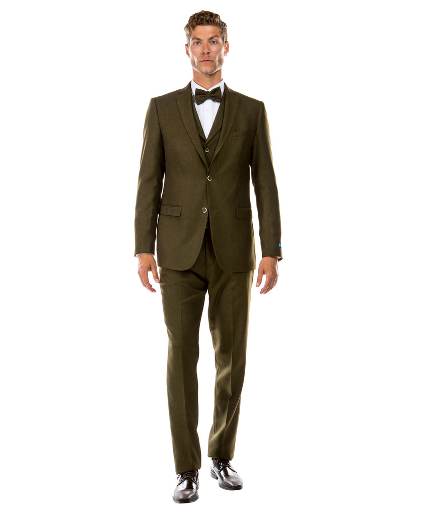 Classic Tailored Fit Men's 3-Piece Tweed Suit
