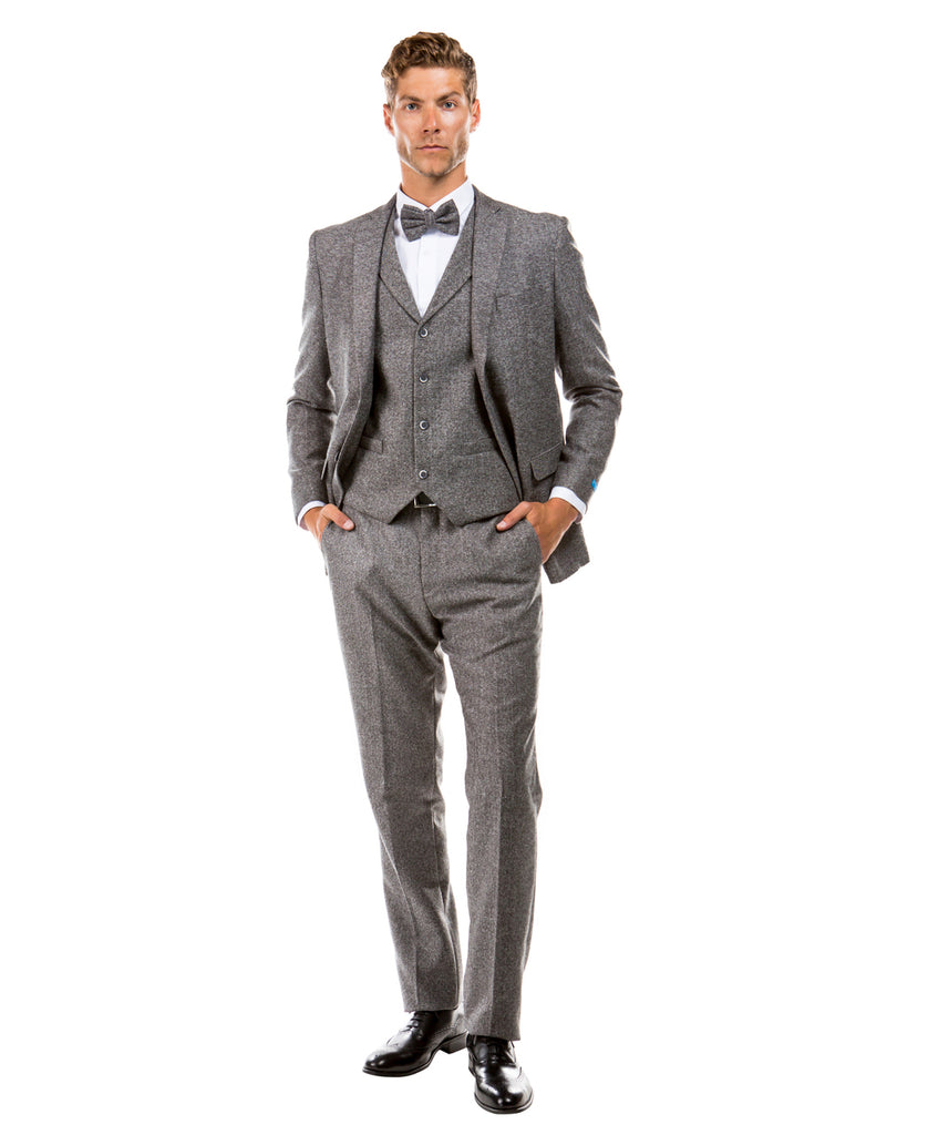 Brown Tweed Suit | Tweed 3 Piece Suit – Leonard Silver