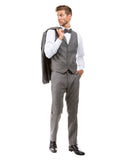 Gray Tweed 3 Piece Suit
